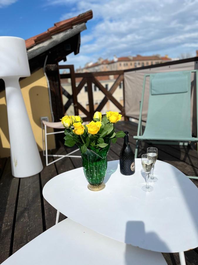 Casa Virginia Direct At The Canal Cannaregio With Own Roof Terrace Venetië Buitenkant foto